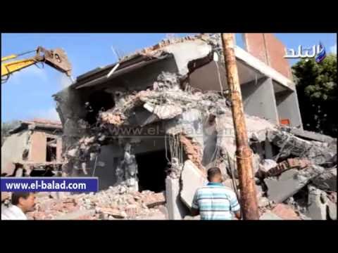 محافظ البحيرة يقود حملة لازالة المنازل المخالفة على حرم نهر النيل
