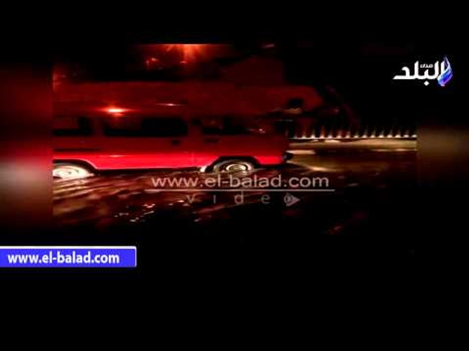 تكدس مرورى اعلى الطريق الدائرى بمحور صفط اللبن بسبب كسر ماسورة مياه