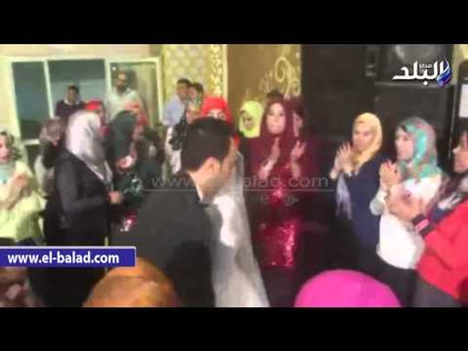 "أفراح البلد" يشارك حفل زفاف مصطفي ورباب ببني سويف