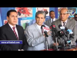 بدء المؤتمر الصحفي لتسليم معدات المخلفات الزراعية بمصنع «قادر»