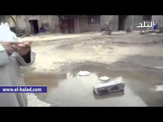 .مياه الصرف الحى أغرقت منازل كفر القرعة بالفيوم