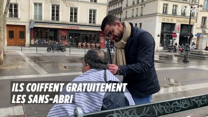 Ils coiffent gratuitement les sans-abri