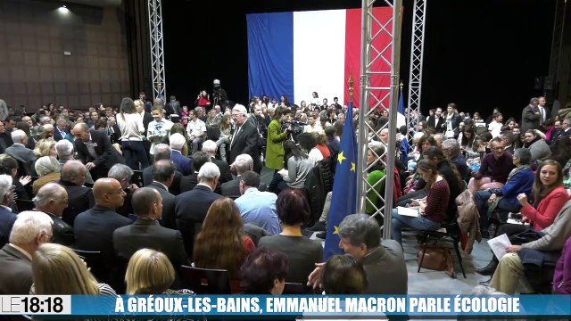 Emmanuel Macron dans les Alpes : débat sur la transition écologique à Gréoux-les-Bains