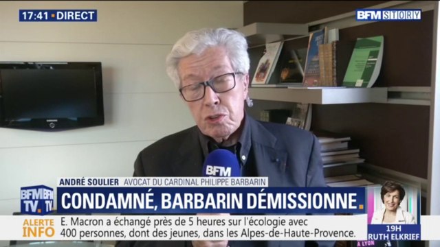 Condamnation du cardinal Barbarin; son avocat déclare qu' un appel de cette décision sera interjeté