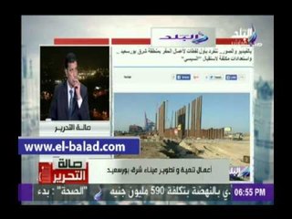 لقطات لأعمال الحفر بمنطقة شرق بورسعيد