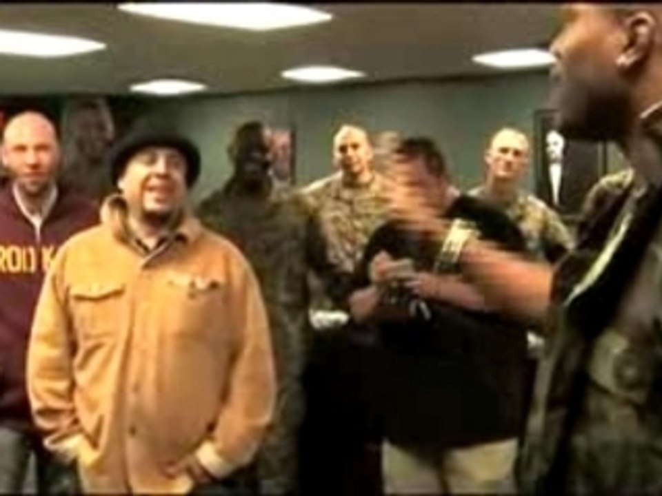 Rampage Jackson Visits Marines at Camp Pendleton