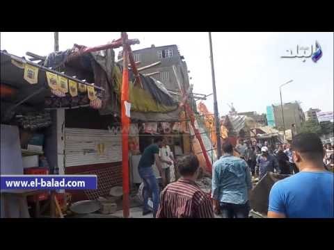 الجيزة تشن حملات لإزالة الإشغالات بامبابة ضمن حملة كلنا نعمل