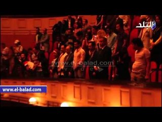 ليلى علوى بإطلالة وردية فى افتتاح "القومى للسينما"