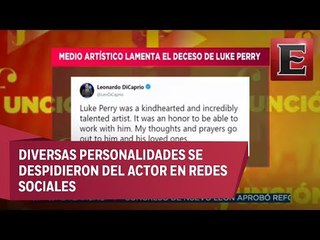 Medio artístico lamenta la muerte de Luke Perry