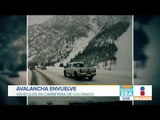 Impresionante avalancha envuelve a vehículos en Estados Unidos | Noticias con Francisco Zea