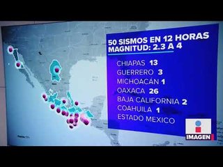 ¡No deja de temblar en México! Se registran 50 sismos en las últimas 12 horas | Yuriria Sierra