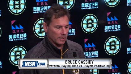 Bruce Cassidy On Playing Time vs. Playoff Positioning Down The Stretch