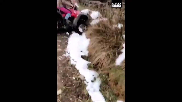 Il se prend une énorme gamelle en quad... Douloureux