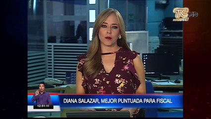 Diana Salazar mejor puntuada para Fiscal