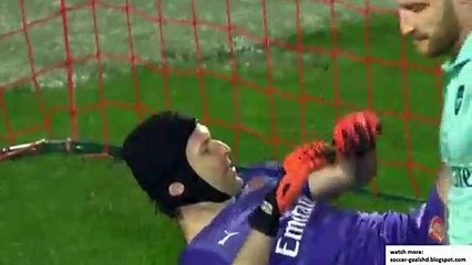 Nacho Monreal Own Goal - Rennes vs Arsenal 2-1 07/03/2019