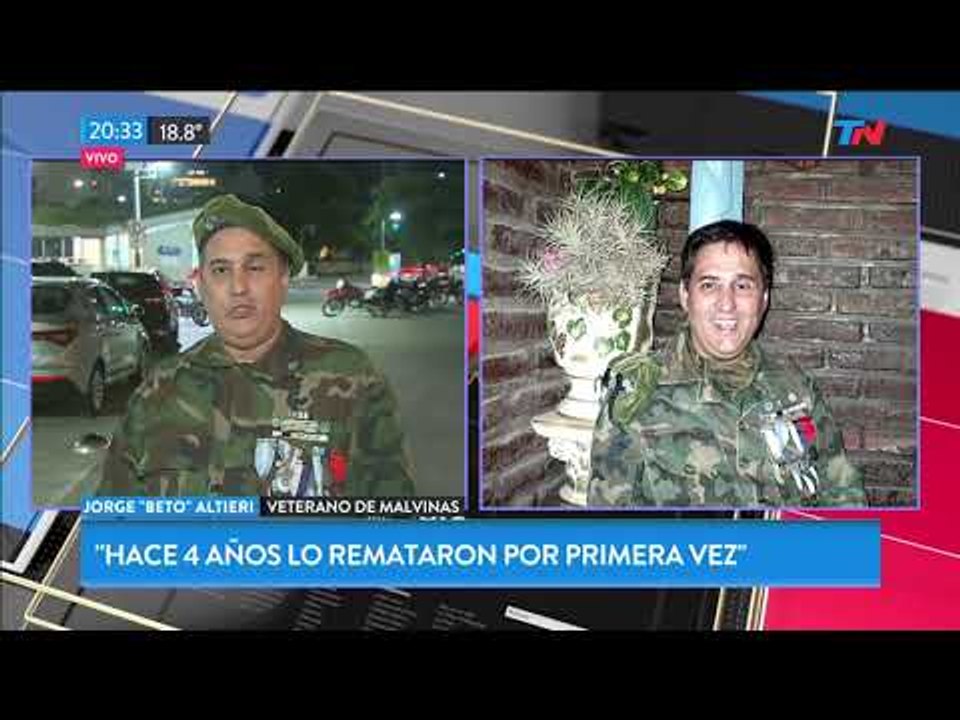 El excombatiente de Malvinas que quiere recuperar el casco que le salvó la vida