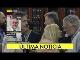 Marcelo Villegas: "Hay paro en provincias que acordaron paritarias"