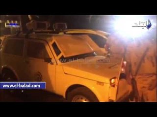 #صدى البلد | سيارات تابعة للقوات المسلحة تذيع الاغانى الوطنية