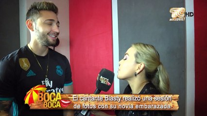 El cantante Blasty a pocos días de ser padre