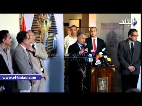 #صدى البلد | وزير الآثار: فاترينة جديدة لـ قناع توت عنخ آمون بعد ترميمهفن