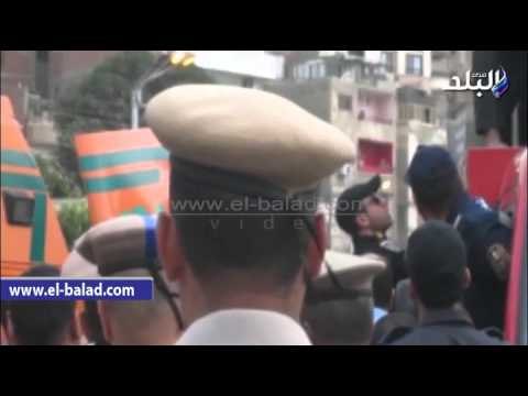 صدى البلد | نقل جثمان الشهيد السواح لدفنه بمقابر العائلة في البحيرة