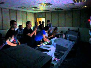 فرحة العاملين بقناة صدى البلد اثناء بيان الفريق اول عبد الفتاح السيسي