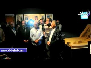 صدى البلد | إزاحة الستار عن 3 تماثيل لشخصيات أنقذت آثار النوبة