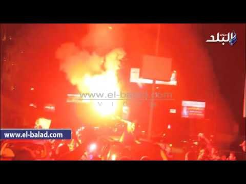 صدى البلد | أحمد مرتضي يشعل الشماريخ إحتفالا بفوزه في دائره الدقي والعجوزة