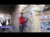 صدى البلد |  حى المنتزه بالاسكندرية يزيل الدعاية الانتخابية للمرشحين