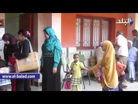 صدى البلد | زحام شديد فى الساعات الاخيرة للتصويت بالفيوم