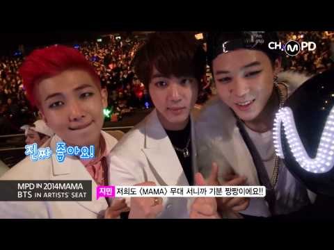 [MPD in 2014MAMA] 141203 BTS in Artists's seat~ 생방송 현장에서 만난 방탄소년단!