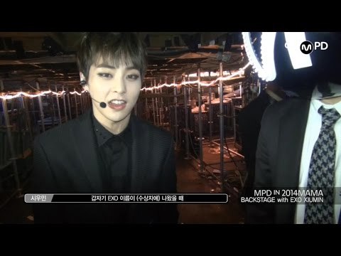 [MPD in 2014MAMA] 141203 BACKSTAGE with EXO XIUMIN 시우민