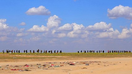 فيديو: استمرار نزوح المدنيين من الباغوز آخر معاقل داعش في سوريا