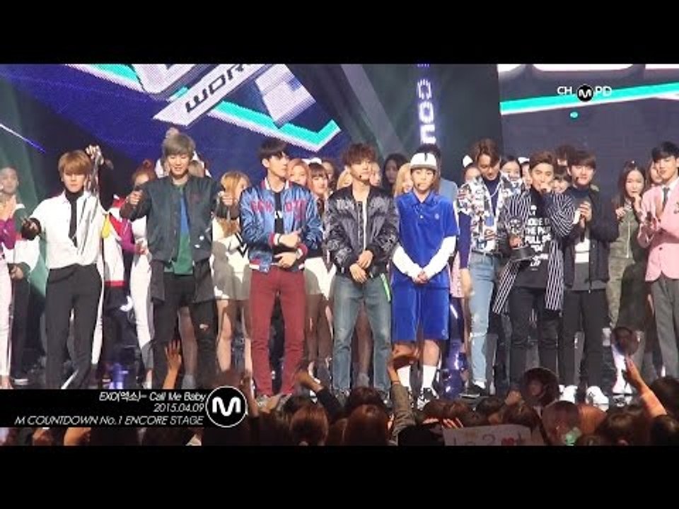 [MPD직캠] 엑소 1위 앵콜 직캠 Call Me Baby EXO Fancam No.1 Encore full ver. Mnet MCOUNTDOWN 150409