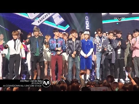 [MPD직캠] 엑소 1위 앵콜 직캠 Call Me Baby EXO Fancam No.1 Encore full ver. Mnet MCOUNTDOWN 150409