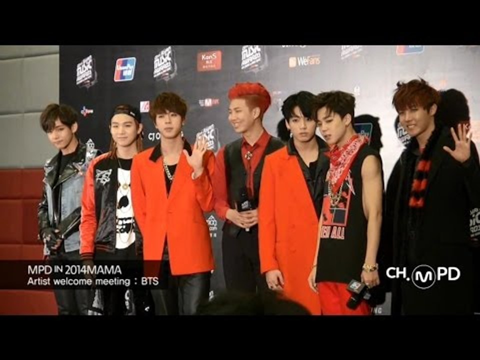 [MPD in 2014MAMA] 141203 Artist welcome meeting BTS