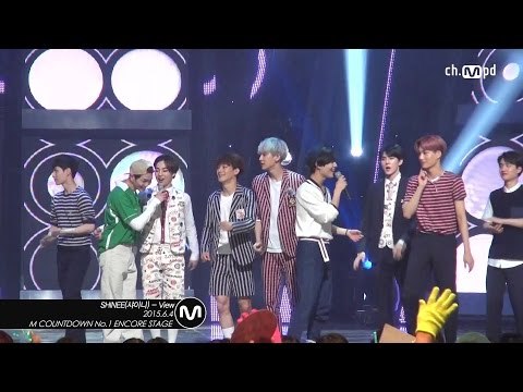 [MPD직캠] 샤이니 1위 앵콜 직캠 with 엑소 View SHINee Fancam No.1 Encore with EXO Mnet MCOUNTDOWN 150604