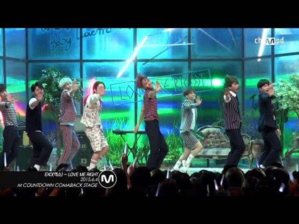 [MPD직캠] 엑소 직캠 LOVE ME RIGHT EXO Fancam  Mnet MCOUNTDOWN 150604