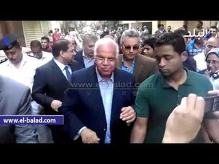 صدى البلد | أطفال الزاويه الحمراء يستقبلون محافظ القاهرة بالأناشيد الوطنية