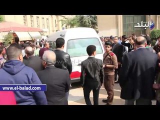 صدى البلد |  تشييع جثمان «ثروت بدوي» من جامعة القاهرة