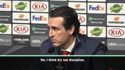 Descargar video: Emery defends Arsenal players' discipline after latest red card