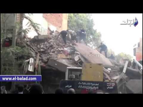 صدى البلد | مصرع 10 أفراد وأصابة اخرين فى انهيار 3 منازل بالفيوم