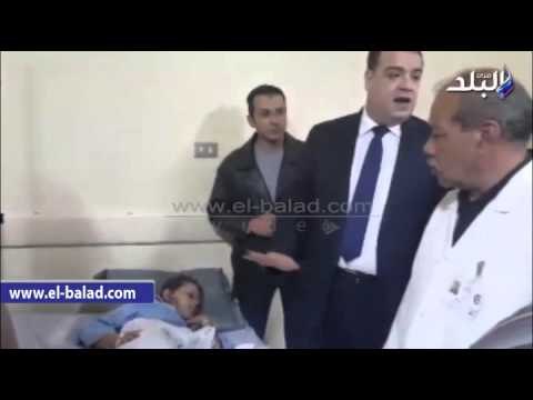 صدى البلد | محافظ الفيوم يطمئن على الحالة الصحية لمصانى انهيار منزلي الصوفى