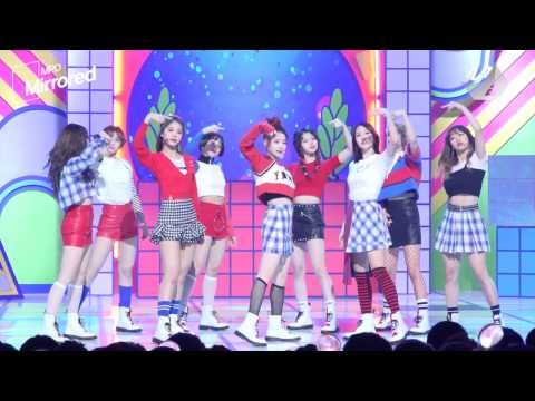 [Mirrored MPD직캠] 트와이스 KNOCK KNOCK 거울모드 직캠(안무영상) Twice Choreography Fancam @엠카운트다운_170223