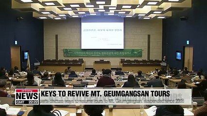Experts gather for seminar to discuss ways to revive tourism to Mt. Geumgangsan in N. Korea