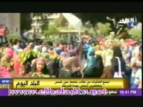 بالفيديو .. تظاهر طلاب جامعة عين شمس رفضاً لعودة الشرطة