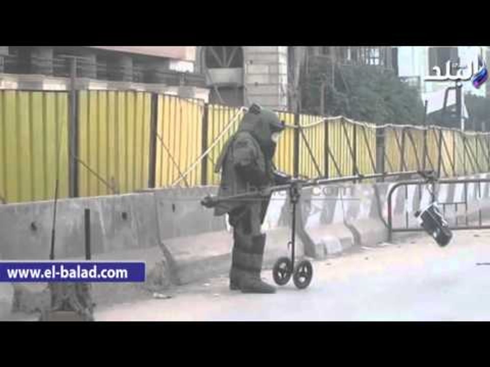 صدى البلد | الحماية المدنية تتعامل مع جسم غريب بمحيط مديرية أمن الدقهلية