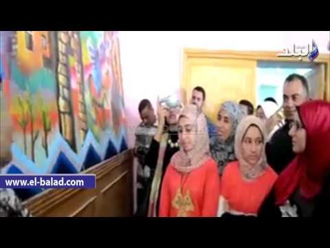 صدى البلد | محافظ الوادي الجديد يشهد افتتاح معرض للفنون التشكيلية