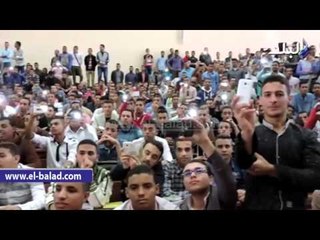 صدى البلد |  وزير التعليم العالي يلتقي طلاب حقوق سوهاج