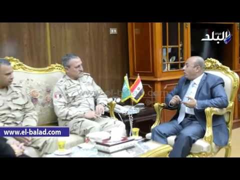 صدى البلد | قائد سلاح المدرعات يتفقد اللجان الأنتخابية بـ المنوفية